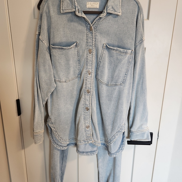 Z Supply Tops - Z Supply All Day Knit Denim SET